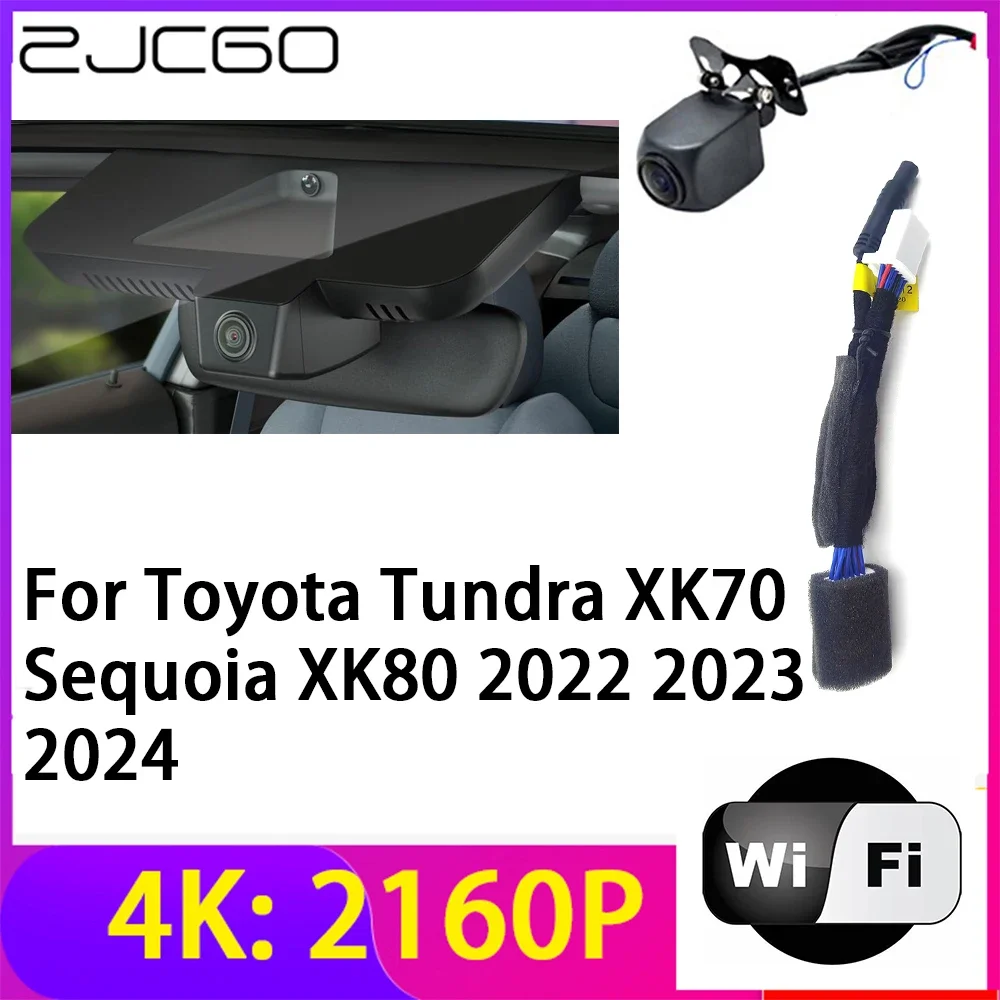 ZJCGO 4K 2160P Dash Cam Car DVR Camera 2 Lens Recorder Wifi Night Vision for Toyota Tundra XK70 Sequoia XK80 2022 2023 2024
ZJCGO 4K 2160P Dash Cam Car DVR Camera 2 Lens Recorder Wifi Night Vision for Toyota Tundra XK70 Sequoia XK80 2022 2023 2024