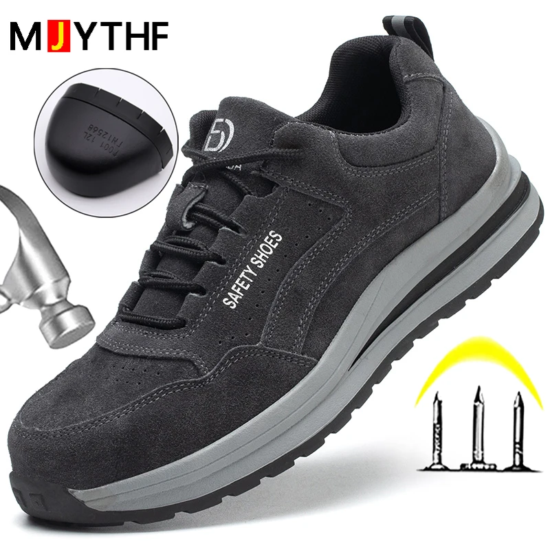 

Safety Protective Shoes Breathable Work Shoes Anti Stab Work Sneakers Steel Toe Indestructible Shoes Anti Smashing Safety Shoes