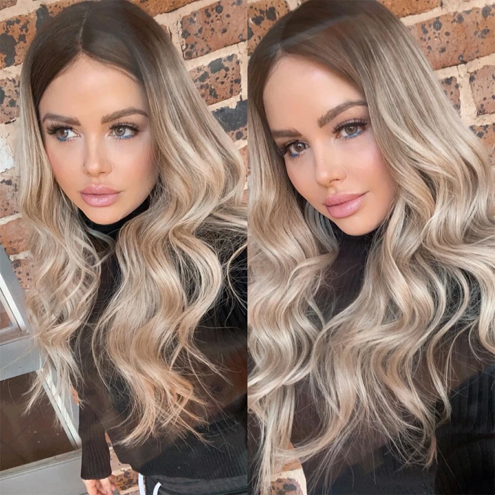 200% Thick Full Lace Human Hair Wigs Dark Ash Blonde Balayage Hihglights Wavy Wig Ombre Dark Roots HD 13x6 Lace Frontal Wig
200% Thick Full Lace Human Hair Wigs Dark Ash Blonde Balayage Hihglights Wavy Wig Ombre Dark Roots HD 13x6 Lace Frontal Wig