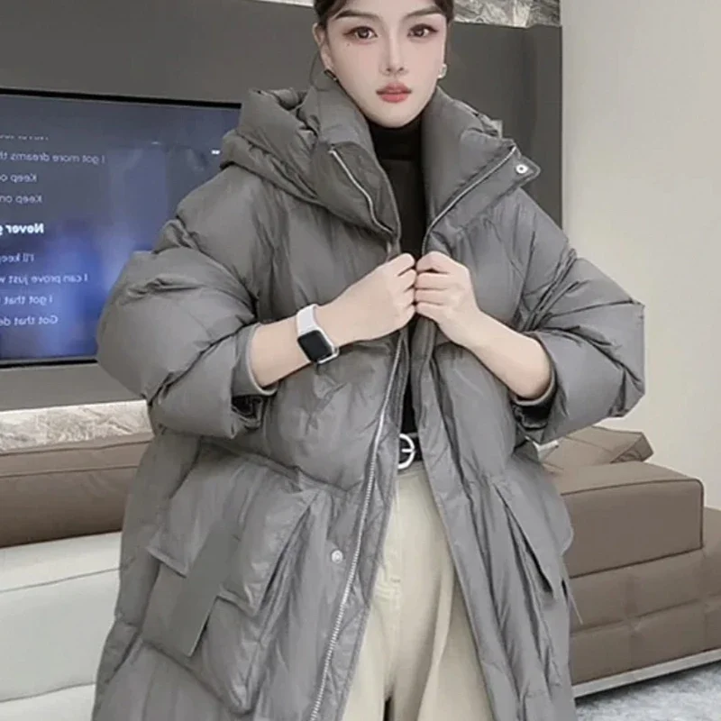 2024Winter New Mid Length Women Down Cotton Coat Hooded Thick Cotton Coat Loose and Warm Fashion Women Snow Coat Women Jacket
2024Winter New Mid Length Women Down Cotton Coat Hooded Thick Cotton Coat Loose and Warm Fashion Women Snow Coat Women Jacket