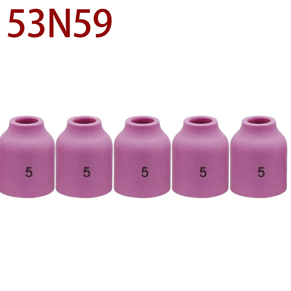 

5PK TIG Gas Lens Alumina Nozzle Ceramic Cup For SR WP- 9/20/25 TIG Welding Torch Soldering Supplies CNC Metalworking Industrial