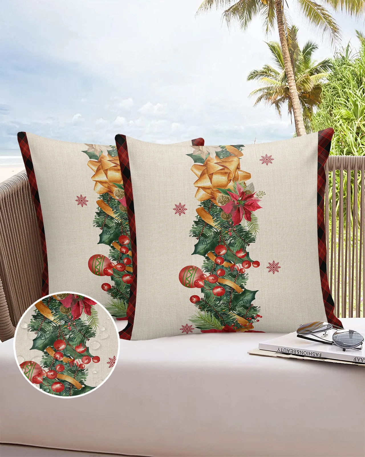 2/4PCS Christmas Snowflake Lamp Ball, Waterproof Decorative Sofa Throw Pillow Cover Case Garden Patio Cushion Covers
2/4PCS Christmas Snowflake Lamp Ball, Waterproof Decorative Sofa Throw Pillow Cover Case Garden Patio Cushion Covers