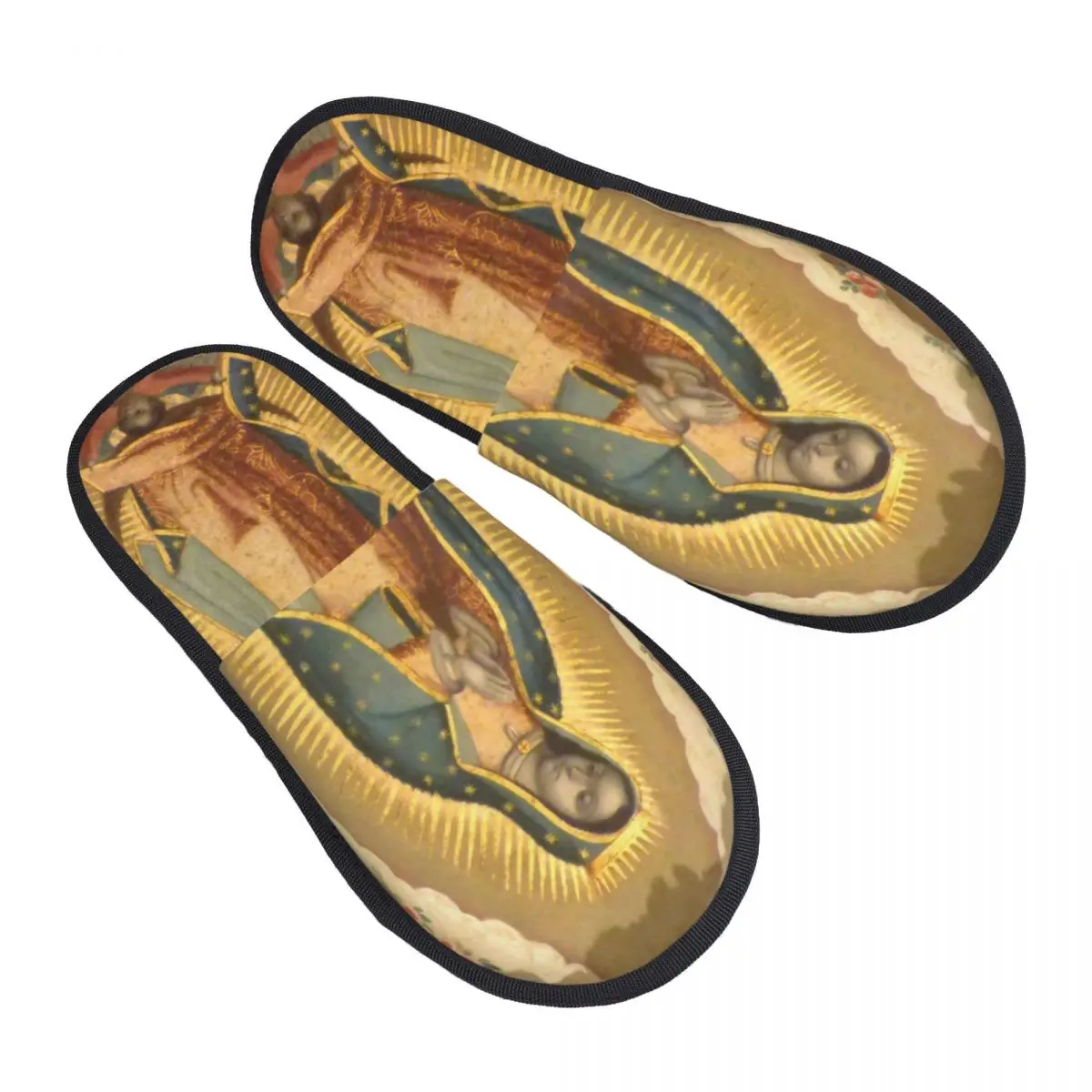 Custom Virgin Of Guadalupe Virgin Mary Soft Memory Foam House Slippers Women Mexico Catholic Saint Cozy Warm Anti-Skid Slipper
Custom Virgin Of Guadalupe Virgin Mary Soft Memory Foam House Slippers Women Mexico Catholic Saint Cozy Warm Anti-Skid Slipper
