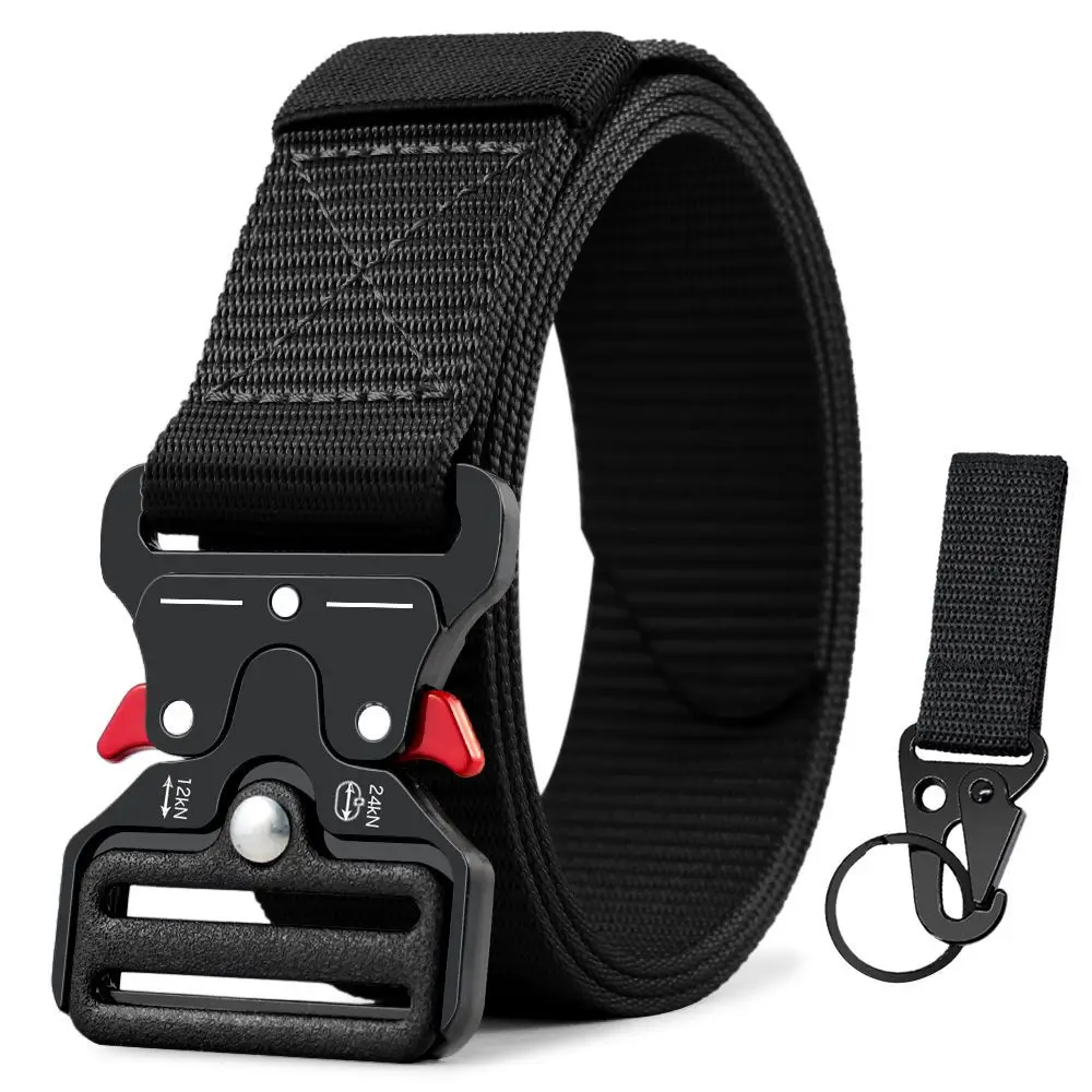 New Quick Release Tactical Belt Men's And Women's Canvas Nylon Woven Belt Outdoor Trend Multi-functional Work Casual Pants Belt
New Quick Release Tactical Belt Men's And Women's Canvas Nylon Woven Belt Outdoor Trend Multi-functional Work Casual Pants Belt