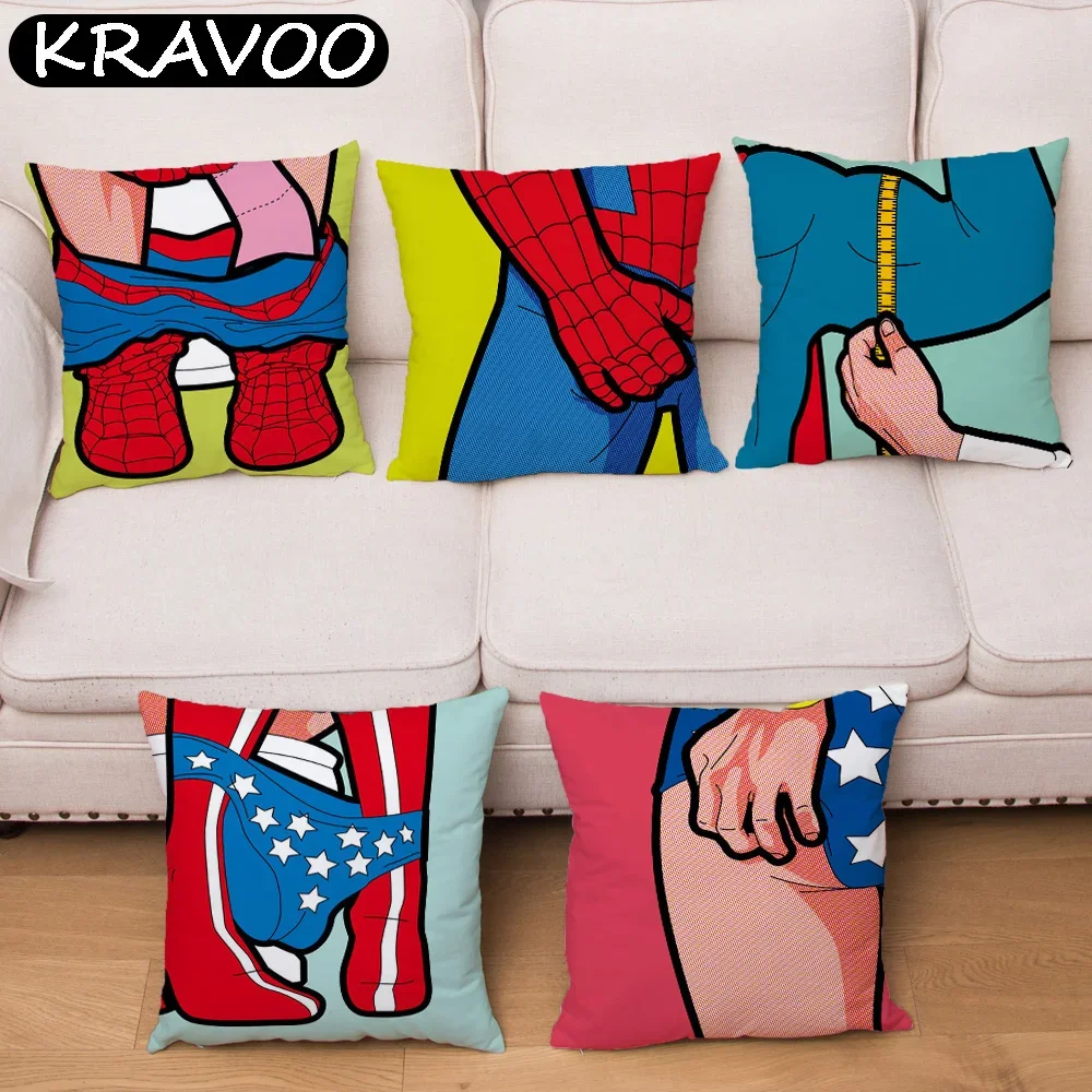 Funny Super Hero Daily Life Print Cushion Cover Polyester Pillow Cover 45x45cm Pillows Case Sofa Home Decor Funda Cojin Cojines
Funny Super Hero Daily Life Print Cushion Cover Polyester Pillow Cover 45x45cm Pillows Case Sofa Home Decor Funda Cojin Cojines