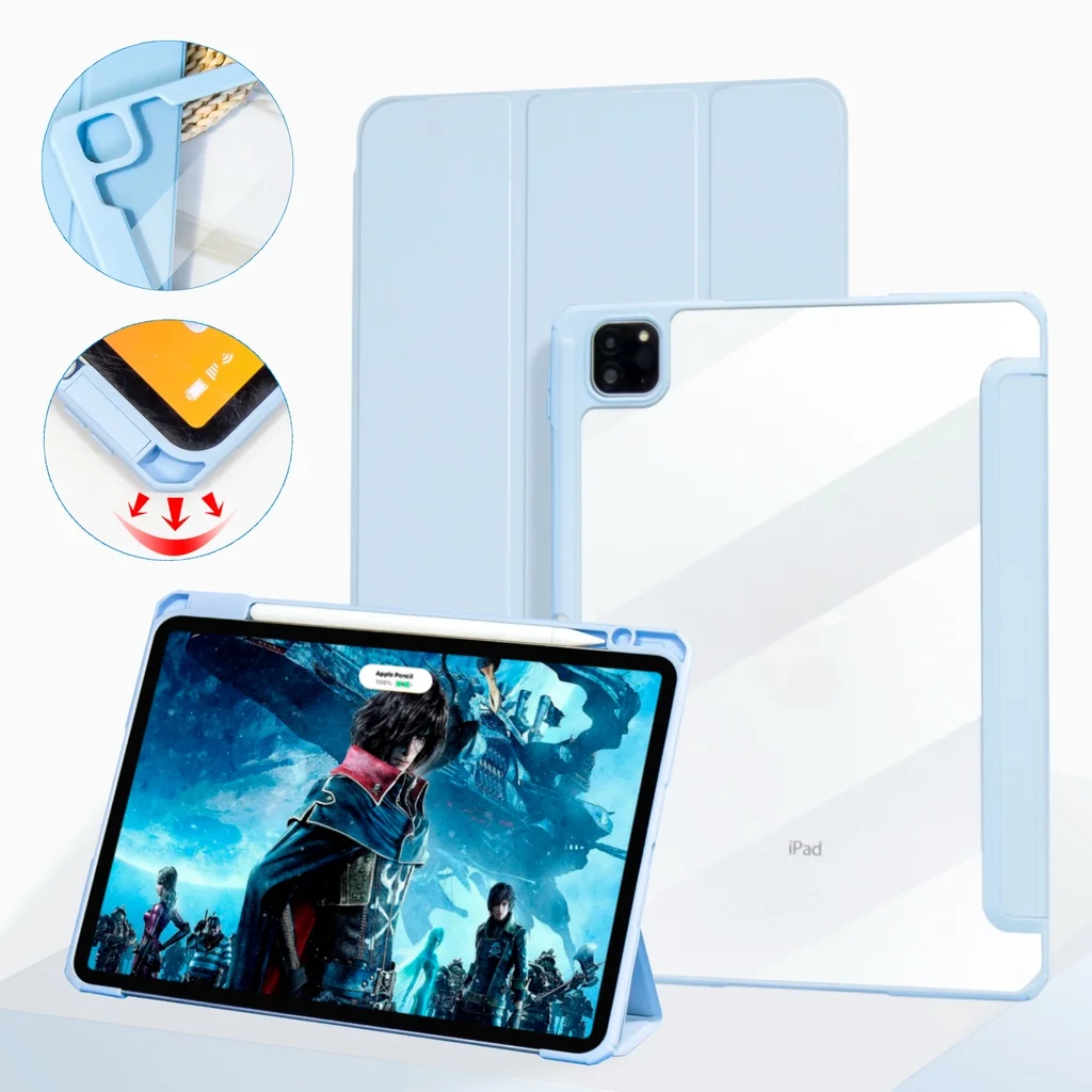 For iPad Air 4 10.9 Air 5 2022 Pencil Case For iPad Pro 12.9 11 10th Gen 10.2 9th 8th Air1 air2 9.7 5th 6th Acrylic Back Cover
For iPad Air 4 10.9 Air 5 2022 Pencil Case For iPad Pro 12.9 11 10th Gen 10.2 9th 8th Air1 air2 9.7 5th 6th Acrylic Back Cover
