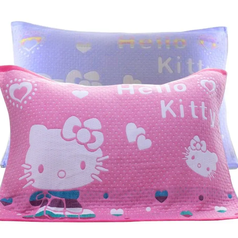Подушка-Полотенце Hello Kitty с аниме мультяшным принтом Sanrio, трехслойная Подушка, хлопковая Подушка-наволочка, одиночная наволочка для домашнего общежития
Подушка-Полотенце Hello Kitty с аниме мультяшным принтом Sanrio, трехслойная Подушка, хлопковая Подушка-наволочка, одиночная наволочка для домашнего общежития