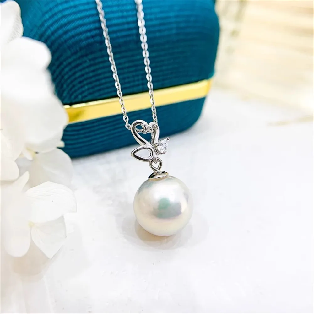 DIY жемчужные маленькие Аксессуары S925 кулон из чистого серебра пустая Поддержка K золотое серебряное ожерелье кулон подходит для 8-13 мм круга D161 
DIY жемчужные маленькие Аксессуары S925 кулон из чистого серебра пустая Поддержка K золотое серебряное ожерелье кулон подходит для 8-13 мм круга D161