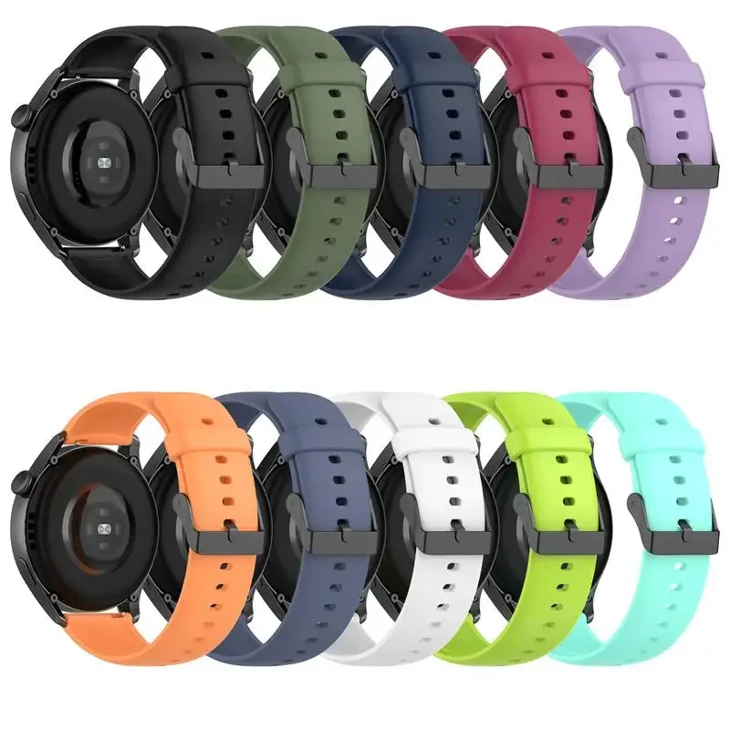 

20mm/22mm strap For Samsung Galaxy watch Active 2/3/46mm/42mm/Gear S3 Frontier Silicone bracelet Huawei watch GT 2/2e/pro band