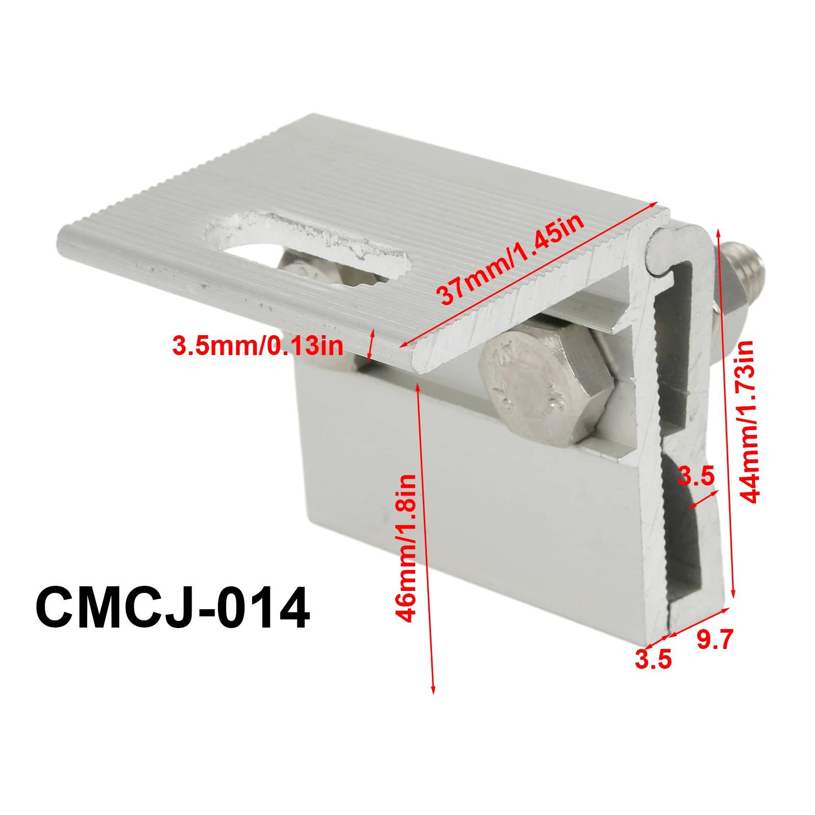 Roof Clamps PV Solar Module Outdoor Durable Horizontal Mounted Metal Standing Clamp Racking System Aluminum Alloy
Roof Clamps PV Solar Module Outdoor Durable Horizontal Mounted Metal Standing Clamp Racking System Aluminum Alloy