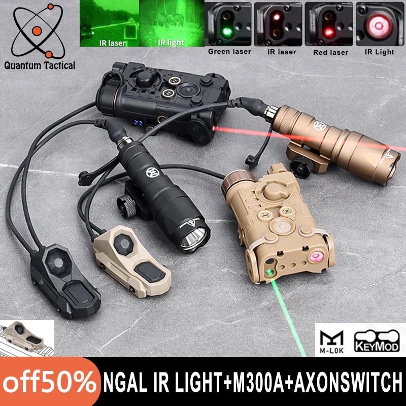Tactical L3 NGAL Red Green Laser IR Led Light Strobe M600C M300A Flashlight UNaxon Dual Pressure Switch Airsoft HuntingLampSight
Tactical L3 NGAL Red Green Laser IR Led Light Strobe M600C M300A Flashlight UNaxon Dual Pressure Switch Airsoft HuntingLampSight