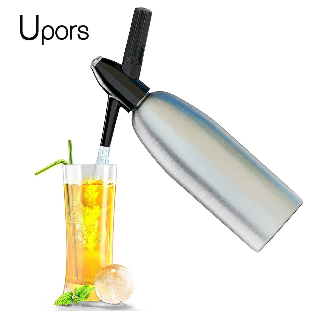 UPORS Professional Soda Water Siphon 1L Aluminum CO2 Sparkle Soda Maker Bar Tools
UPORS Professional Soda Water Siphon 1L Aluminum CO2 Sparkle Soda Maker Bar Tools