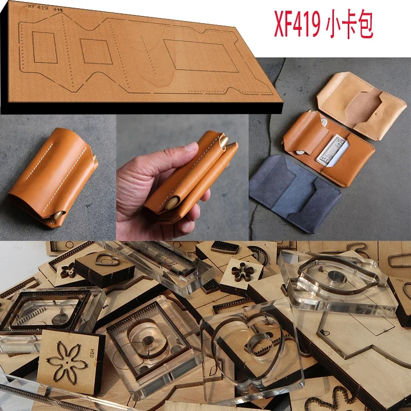 

Handmade Wooden Small Card Holder Knife Die Leather Craft Punch Hand Tool Cut Knife Mould XF419 Leather Craft Tools