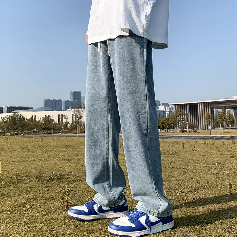 High Street Washed Jeans Men's Fashion Loose Straight Jeans Wide Leg Pants Spring Men High Quality Vintage Denim Trousers B01
High Street Washed Jeans Men's Fashion Loose Straight Jeans Wide Leg Pants Spring Men High Quality Vintage Denim Trousers B01