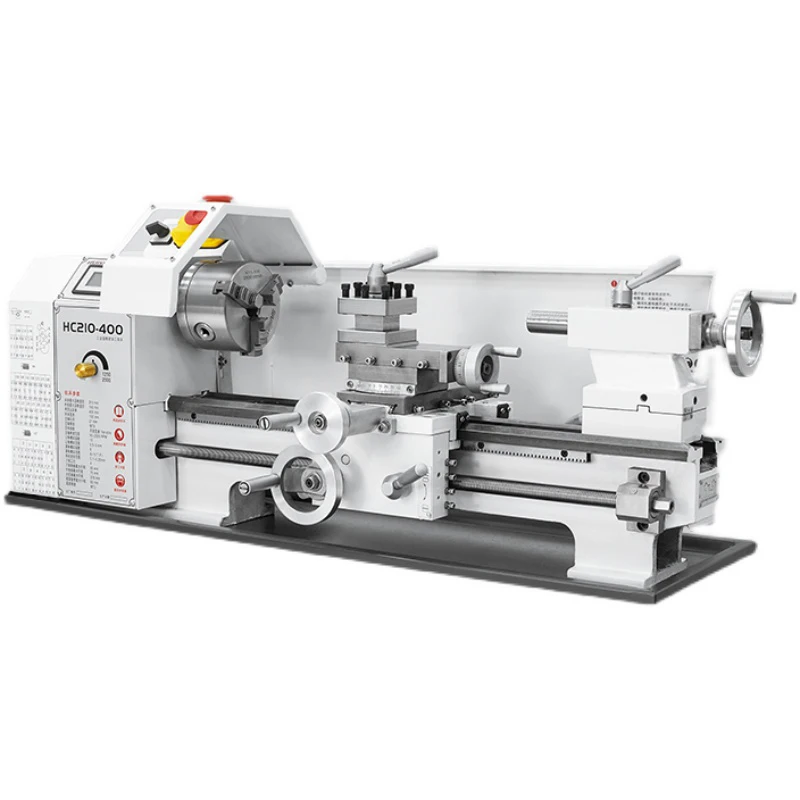 

Desktop home lathe industrial grade small high precision woodworking metal processing lathe HC210-400