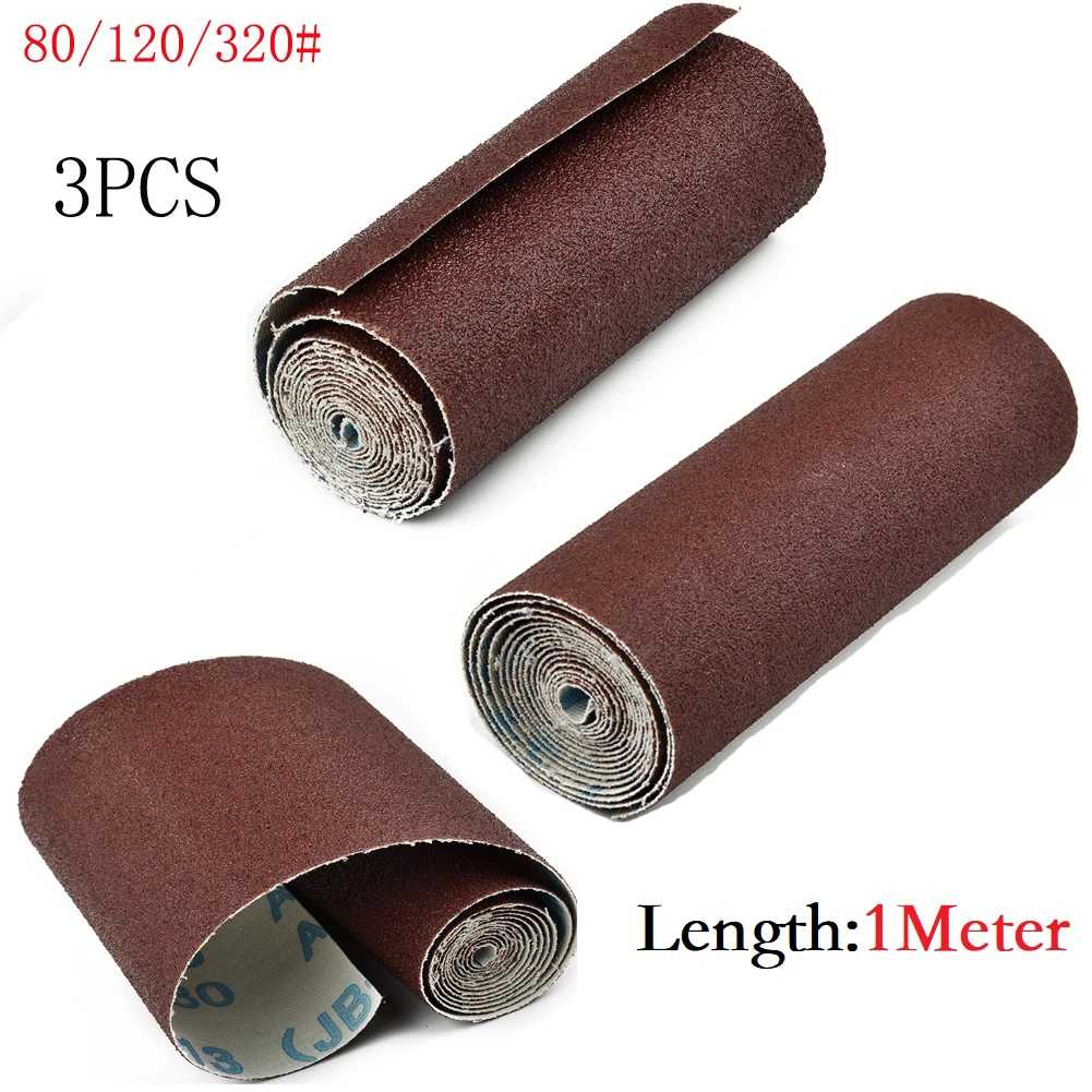 3PCS 80-320 Grit Emery Cloth Roll Polishing Sandpaper For Grinding Tools 100mm Width Polishing Grinding Tool Parts
3PCS 80-320 Grit Emery Cloth Roll Polishing Sandpaper For Grinding Tools 100mm Width Polishing Grinding Tool Parts