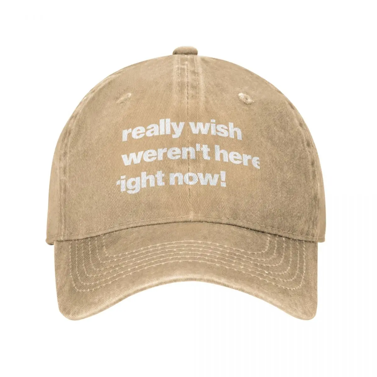 

I Really Wish I Werent Here Right Now Cowboy Hat streetwear Visor trucker hat wild ball hat women's beach visor Men's