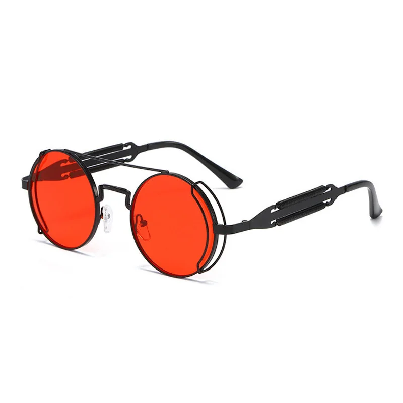 Modern Retro Trendy Round Frame Sunglasses Steam Punk Color Film Glasses Textured Metal Frame Sunglasses for Men
Modern Retro Trendy Round Frame Sunglasses Steam Punk Color Film Glasses Textured Metal Frame Sunglasses for Men