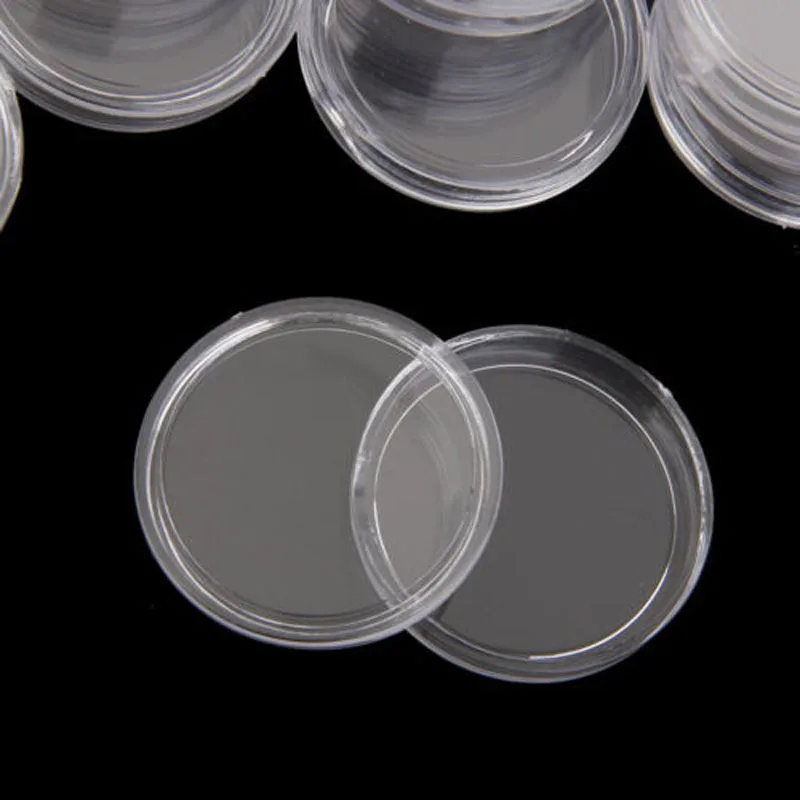 100PCS 20mm Coin Capsule Box Transparent Round Coin Box Capsules Storage Coin Collection Holder Containers Home Supplies
100PCS 20mm Coin Capsule Box Transparent Round Coin Box Capsules Storage Coin Collection Holder Containers Home Supplies