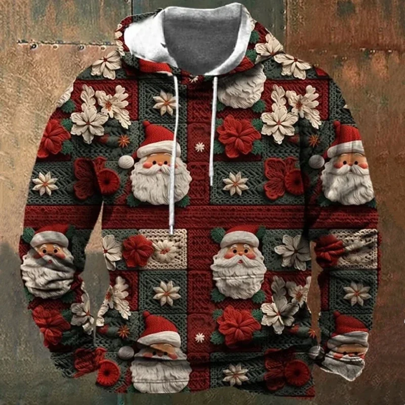 New Christmas Hoodies For Men 3d Santa Claus Print Men's Hooded Tops Holiday Casual Man Clothing Loose Oversized Hoody Pullover
New Christmas Hoodies For Men 3d Santa Claus Print Men's Hooded Tops Holiday Casual Man Clothing Loose Oversized Hoody Pullover