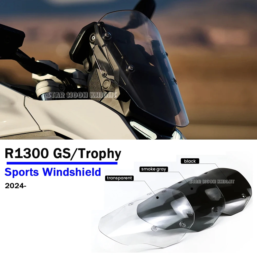 

R 1300 GS Motorcycle Sports Windshield Fairing Wind Shield Deflector For BMW R1300GS Trophy 2024- Accessories Windscreen Visor