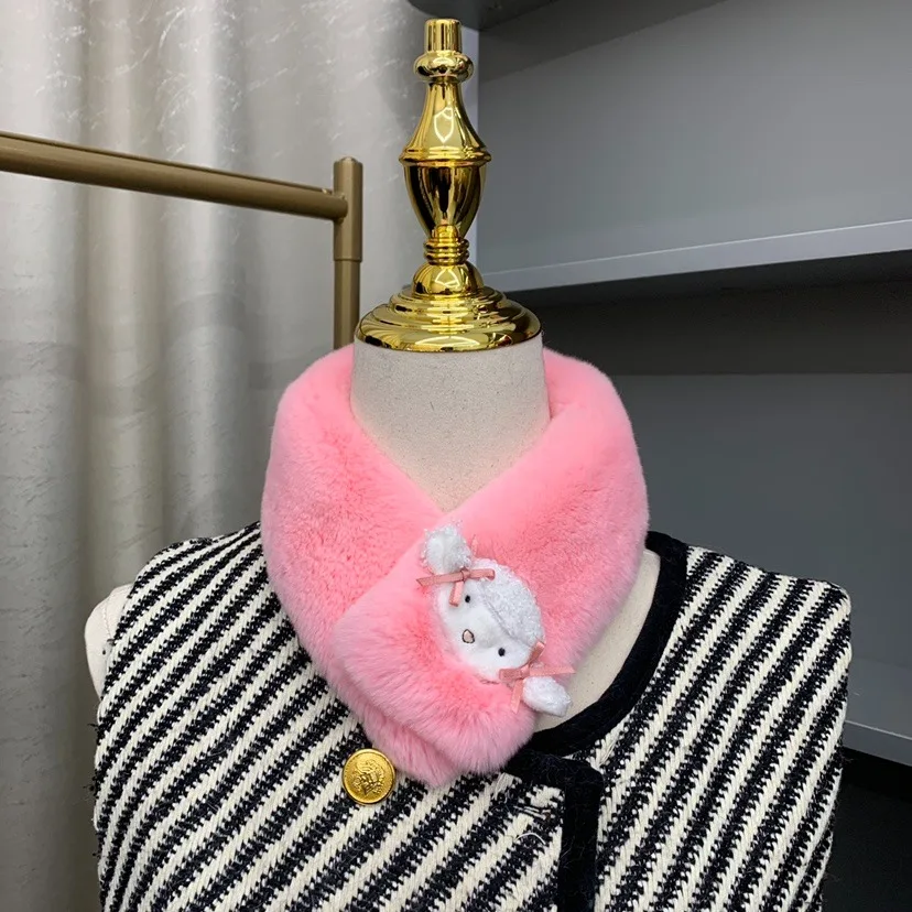 Cute Cartoon Bear Plush Scarf Women Student Winter Korean Style Faux Fur Warm Thickened Cross Scarves Autumn Girl Scarf New Gift
Cute Cartoon Bear Plush Scarf Women Student Winter Korean Style Faux Fur Warm Thickened Cross Scarves Autumn Girl Scarf New Gift