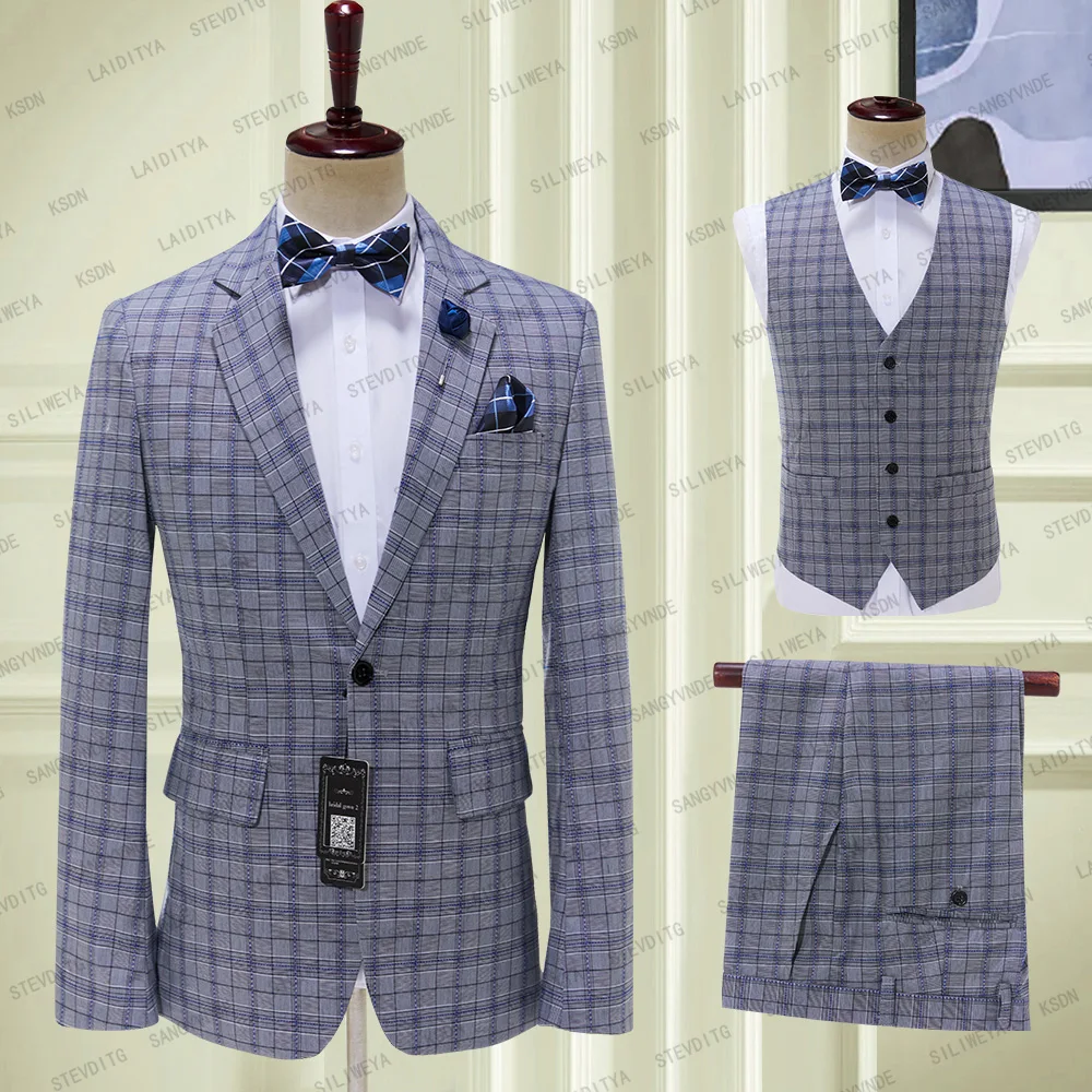 2023 New Style Classic Dark Blue Striped Mens Suits Slim Fit Business Blazer Single Breasted Wedding Groom Tuxedos 2 Piece
2023 New Style Classic Dark Blue Striped Mens Suits Slim Fit Business Blazer Single Breasted Wedding Groom Tuxedos 2 Piece