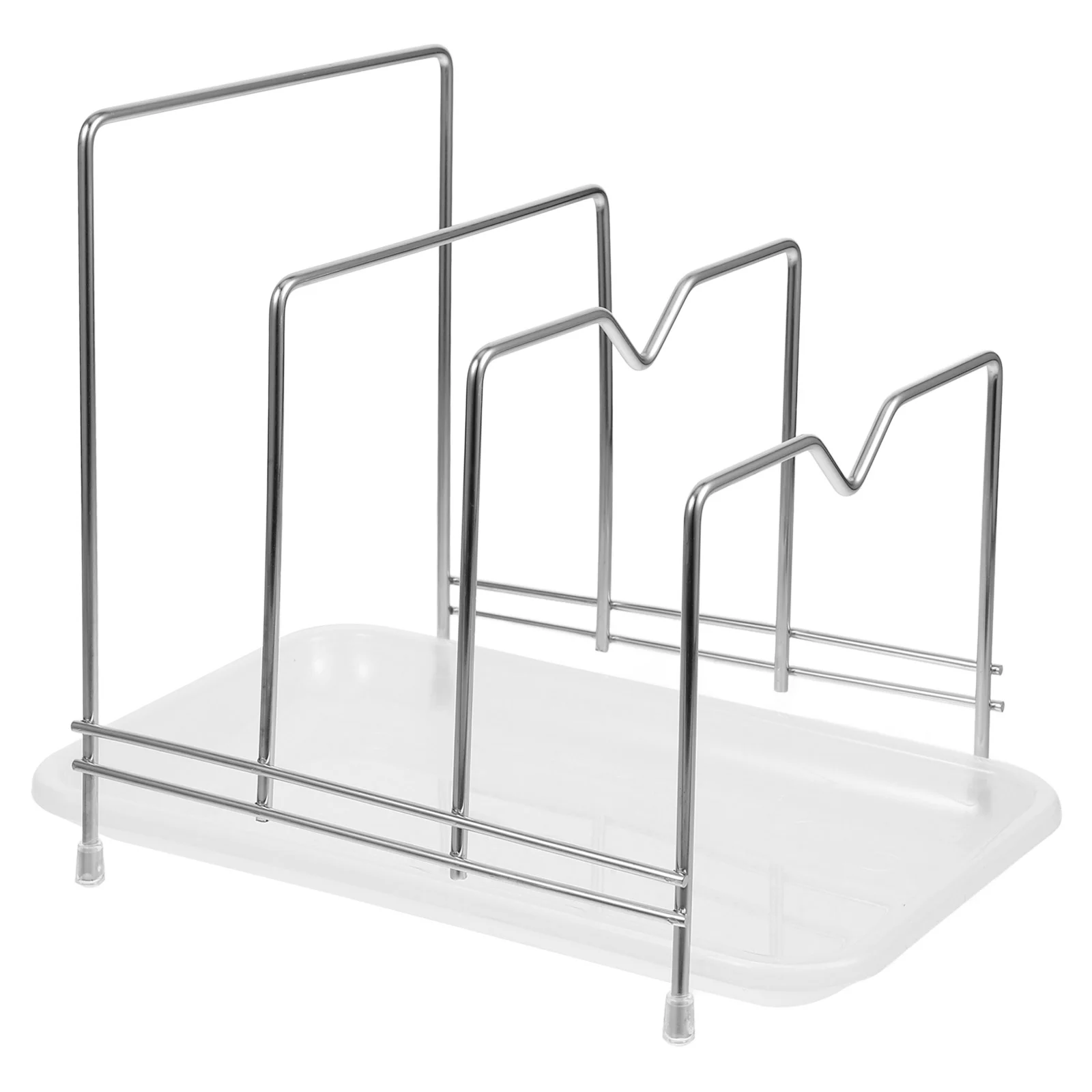 Stainless Steel Pot Lid Rack Cutting Board Holder under Cabinet for Organizer Shelf
Stainless Steel Pot Lid Rack Cutting Board Holder under Cabinet for Organizer Shelf
