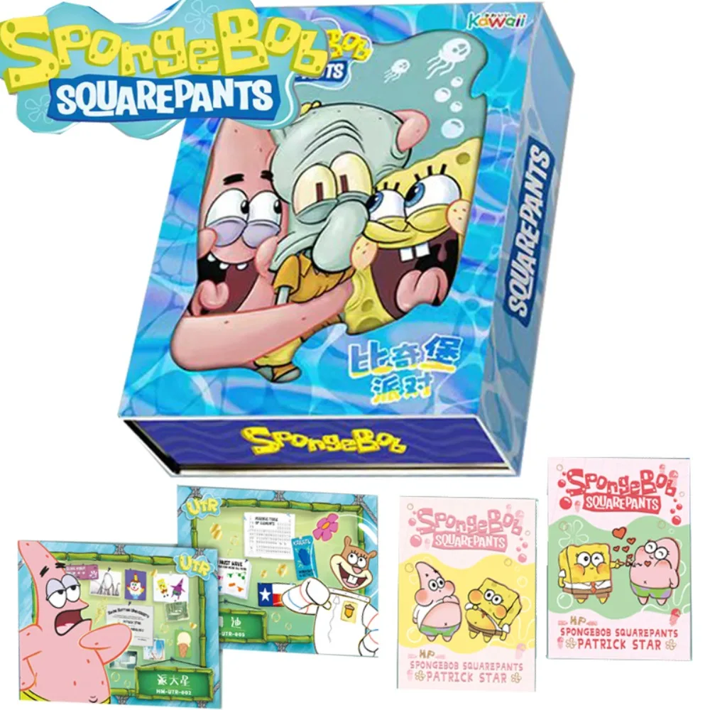 

Original SpongeBob SquarePants Card For Child Comedy Anime Sandy Cheeks Patrick Star Limited Cartoon Collection Card Kids Gifts