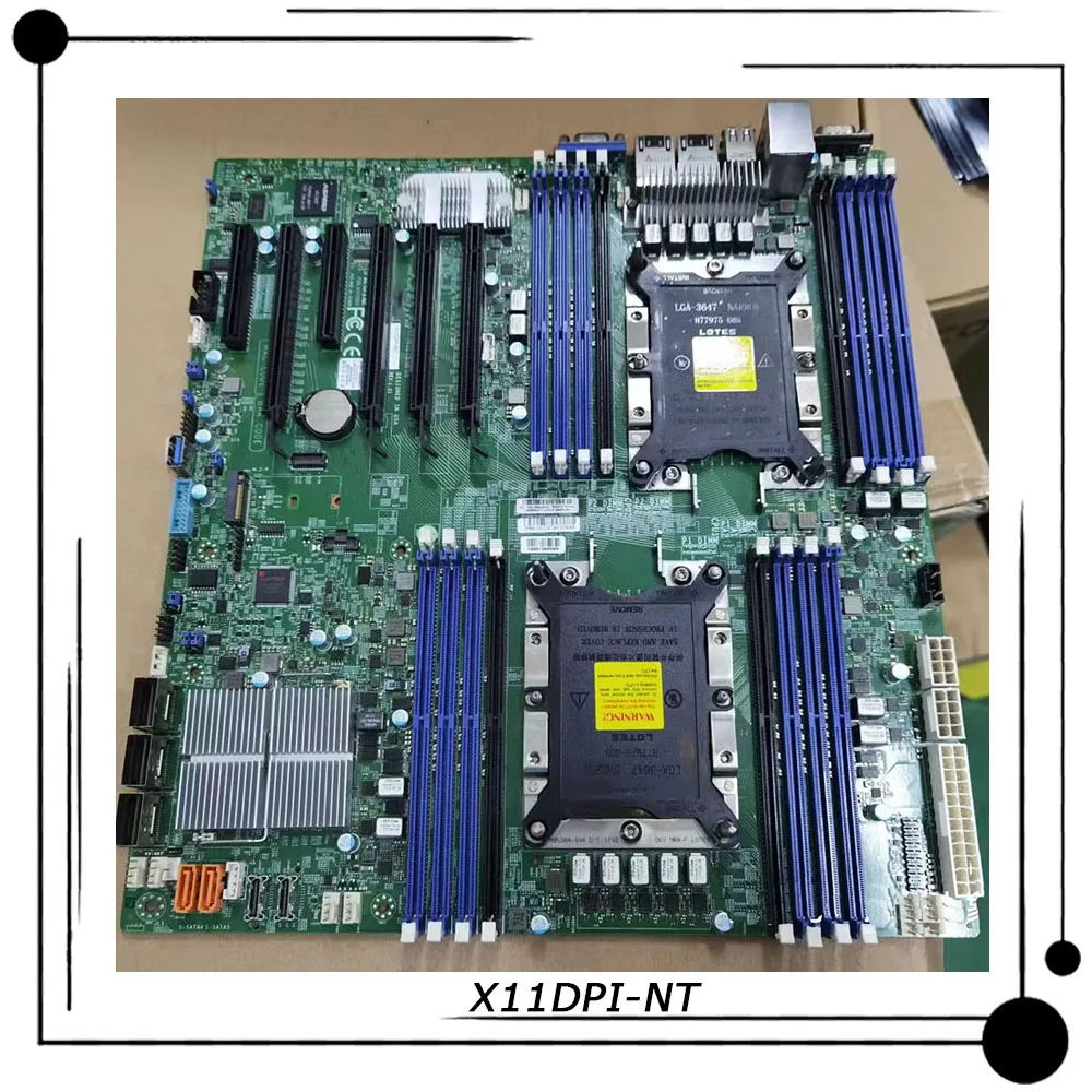

X11DPI-NT For Supermicro Dual-socket Server Motherboard Intel C622 LGA-3647 DDR4 PCI-E 3.0 High Quality Fully Tested Fast Ship