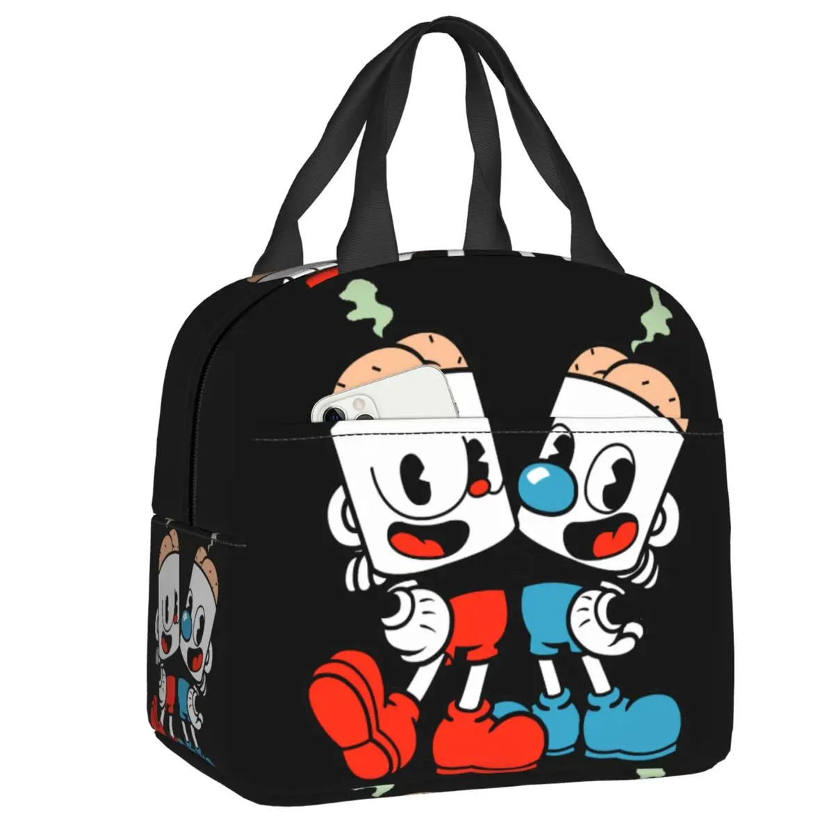 Горячая игра мультфильм Cuphead Mugman термальная изолированная сумка для обеда Женская многоразовая сумка для обеда для работы школы путешествий Женская
Горячая игра мультфильм Cuphead Mugman термальная изолированная сумка для обеда Женская многоразовая сумка для обеда для работы школы путешествий Женская