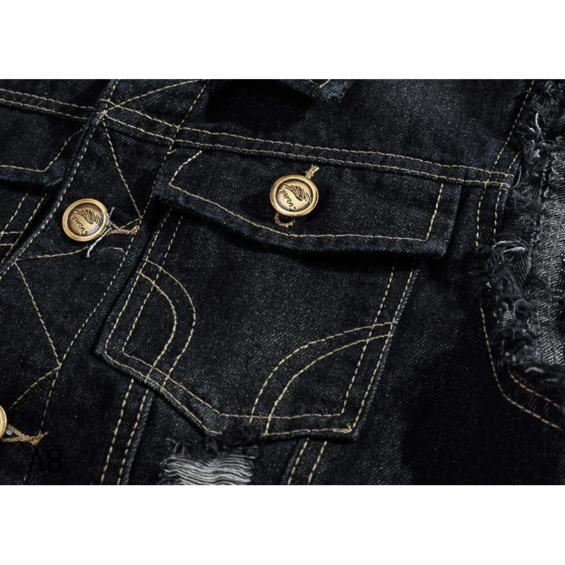 Men Clothing Washed Jeans Coats Mens Waistcoat Ripped Jacket Vests Men Plus Size S-6XL Denim Men's Vest Sleeveless Jackets MY100
Men Clothing Washed Jeans Coats Mens Waistcoat Ripped Jacket Vests Men Plus Size S-6XL Denim Men's Vest Sleeveless Jackets MY100