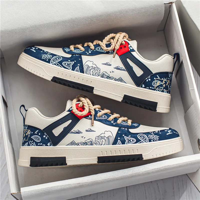 2023Men's Shoes Spring and Summer Wave Flower Shoes Men's Tide Shoes Men's Leather Sports Casual Breathable Board Shoes
2023Men's Shoes Spring and Summer Wave Flower Shoes Men's Tide Shoes Men's Leather Sports Casual Breathable Board Shoes
