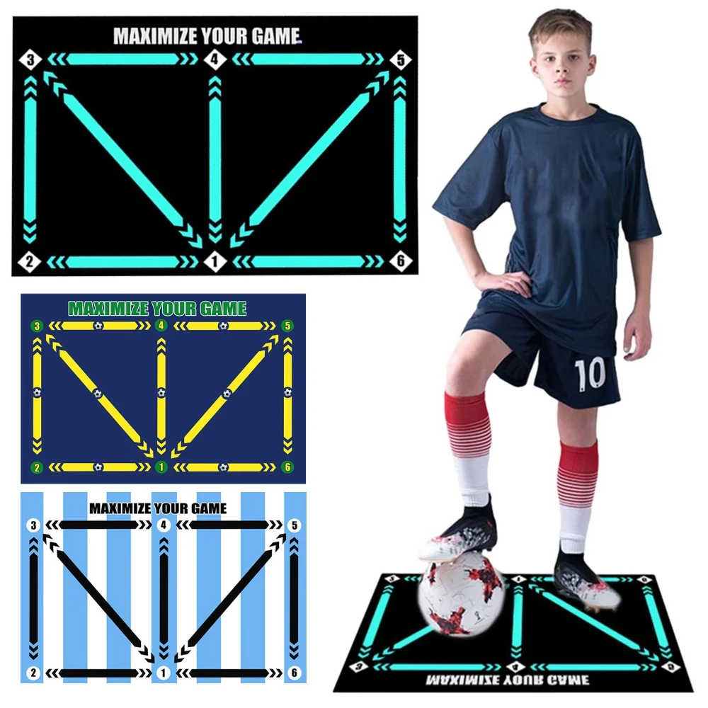 

Football Training Mat Durable Non Slip Foldable Kids Adults Dribble Training Mat Football Training Indoor Ourdoor Equipment