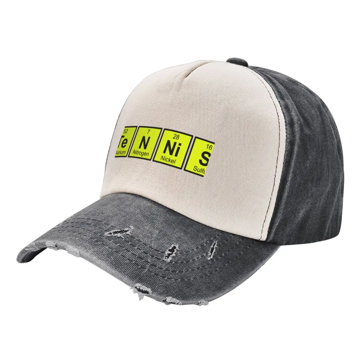 

Awesome Tennis gift for tennis players | tennis is a science, periodic table | periodic elements spelling Baseball Cap