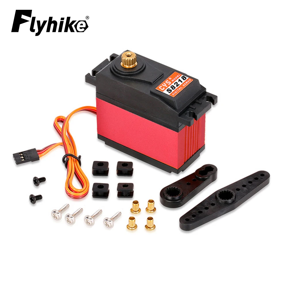 CYS-S8218 40kg Metal Gear Digital Waterproof Servo 6V-7.4V 0.18s-0.20s/60 High Torque HV Servo for 1/5 RC Car
CYS-S8218 40kg Metal Gear Digital Waterproof Servo 6V-7.4V 0.18s-0.20s/60 High Torque HV Servo for 1/5 RC Car