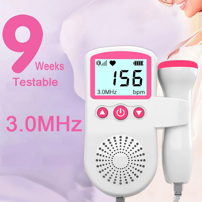 Допплер 3 0 МГц монитор сердечного ритма плода для дома беременности ребенка