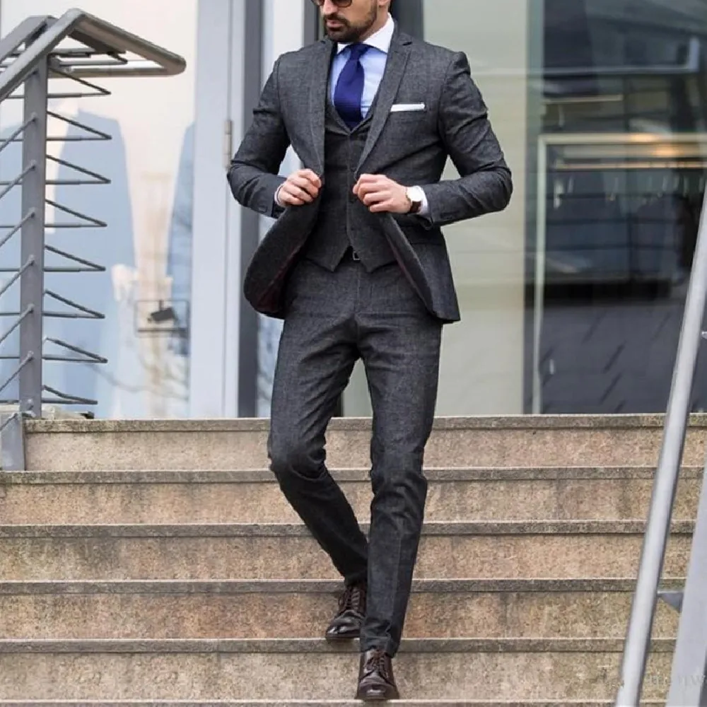 Custom Made Groom Tuxedos Mens Suits Best Man Peak Lapel Groomsmen Men Wedding Suits Bridegroom Blazer ( Jacket+Pant +Vest )
Custom Made Groom Tuxedos Mens Suits Best Man Peak Lapel Groomsmen Men Wedding Suits Bridegroom Blazer ( Jacket+Pant +Vest )