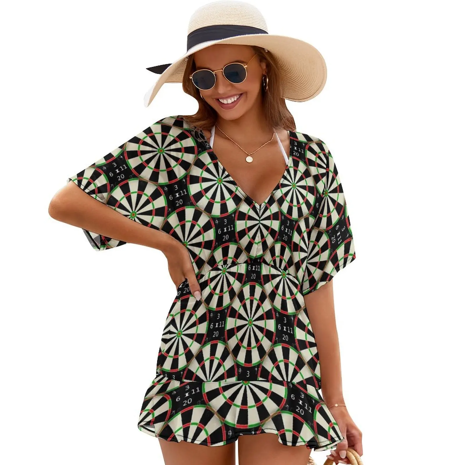 Dartboard Design 180 Cover Ups dresses with long sleeves summer clothes for women
Dartboard Design 180 Cover Ups dresses with long sleeves summer clothes for women