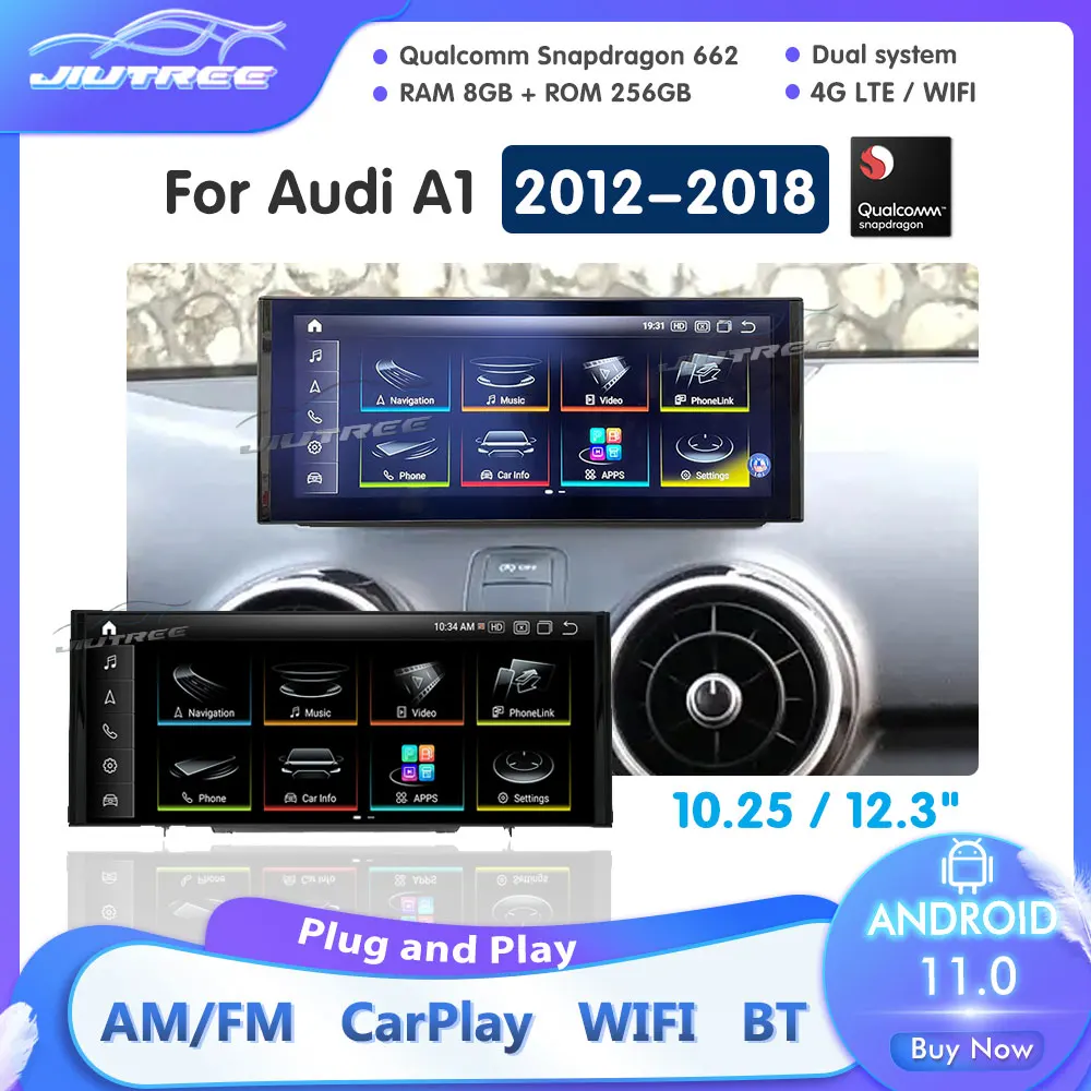 Автомобильный мультимедийный плеер Qualcomm Android 11 для Audi A1 2012 2013 2014 2015-2018 автомобильное радио GPS стерео видео CarPlay экран головное устройство 4G
Автомобильный мультимедийный плеер Qualcomm Android 11 для Audi A1 2012 2013 2014 2015-2018 автомобильное радио GPS стерео видео CarPlay экран головное устройство 4G