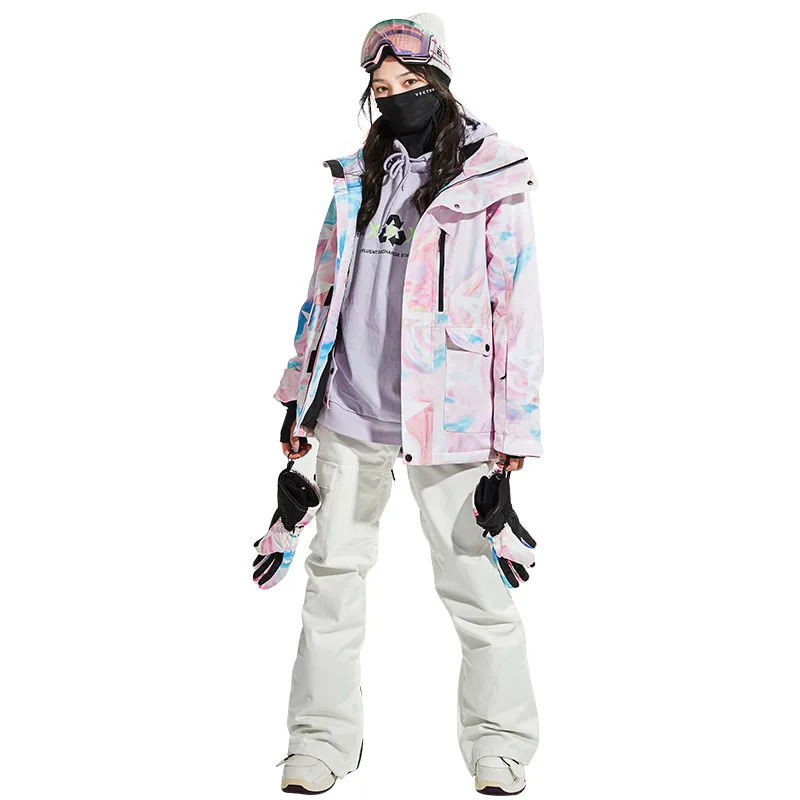 New style ski suit single and double board warm cold and windproof jacket ski underwear women's ski suit snow
New style ski suit single and double board warm cold and windproof jacket ski underwear women's ski suit snow