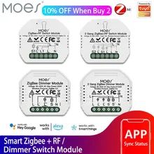 Moes Smart Zigbee Switch Module Smart Light Switch Dimmer Module Smart Life Tuya APP Remote Control Works with Alexa Google Home
Moes Smart Zigbee Switch Module Smart Light Switch Dimmer Module Smart Life Tuya APP Remote Control Works with Alexa Google Home