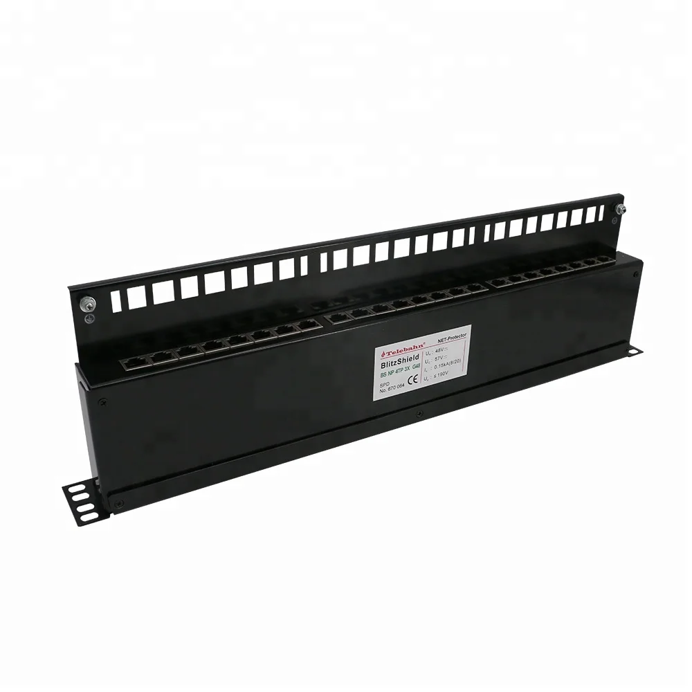 24 Port Cat5e Cat6 Ethernet Surge Protector Device Portable High Quality Lightning Arrester Protection Suppliers
24 Port Cat5e Cat6 Ethernet Surge Protector Device Portable High Quality Lightning Arrester Protection Suppliers