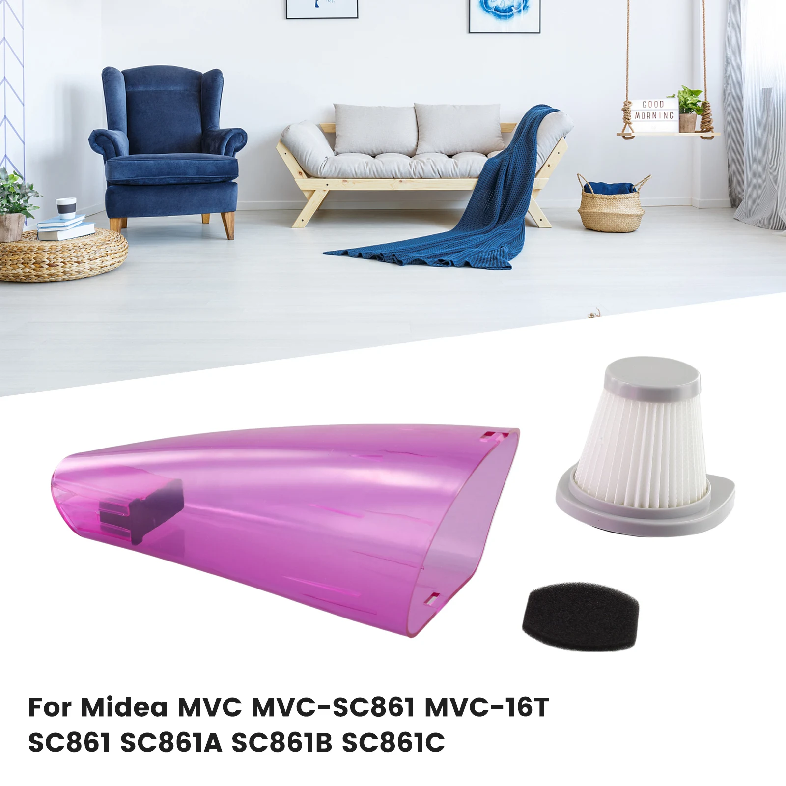 2023 Filter Front Cover Hippa Sponge Set SC861A Vacuum Cleaner Accessories 1*Dust Cup For Midea SC861 Front Cover Filter
2023 Filter Front Cover Hippa Sponge Set SC861A Vacuum Cleaner Accessories 1*Dust Cup For Midea SC861 Front Cover Filter