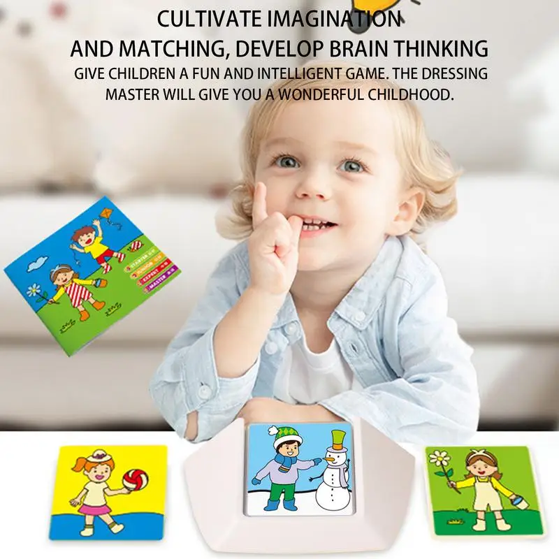 Puzzle Dressing Games Educational Creative Outfit Thinking Training Dressing Game Board Learn Fine Motor Skills Early Education
Puzzle Dressing Games Educational Creative Outfit Thinking Training Dressing Game Board Learn Fine Motor Skills Early Education