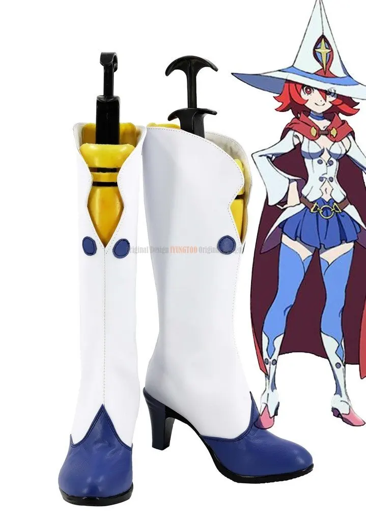 

Ursula Callistis Shoes Cosplay Little Witch Academia Ursula Callistis Shiny Chariot Cosplay Boots Shoes High Heel Custom Made