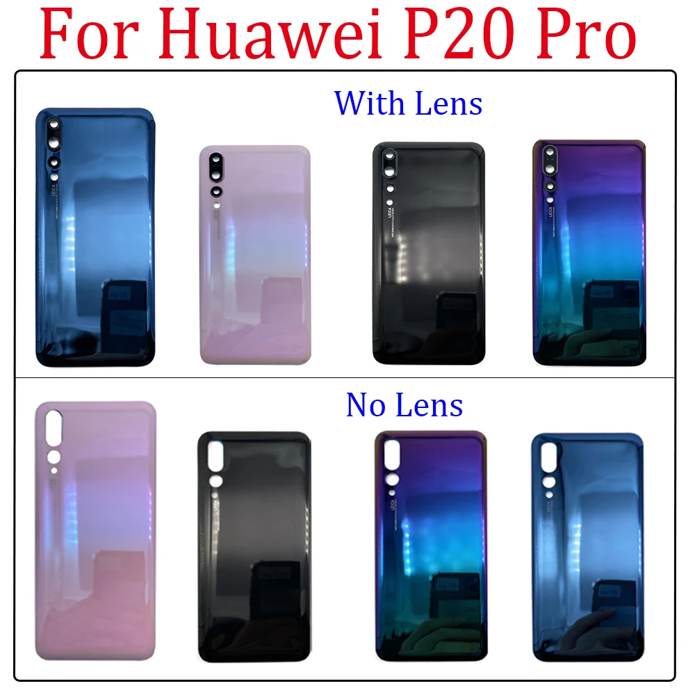

NEW Back Rear Cover With Camera Lens For Huawei P20 Pro Battery Door Housing Battery back cover With Adhesive Sticker With LOGO
