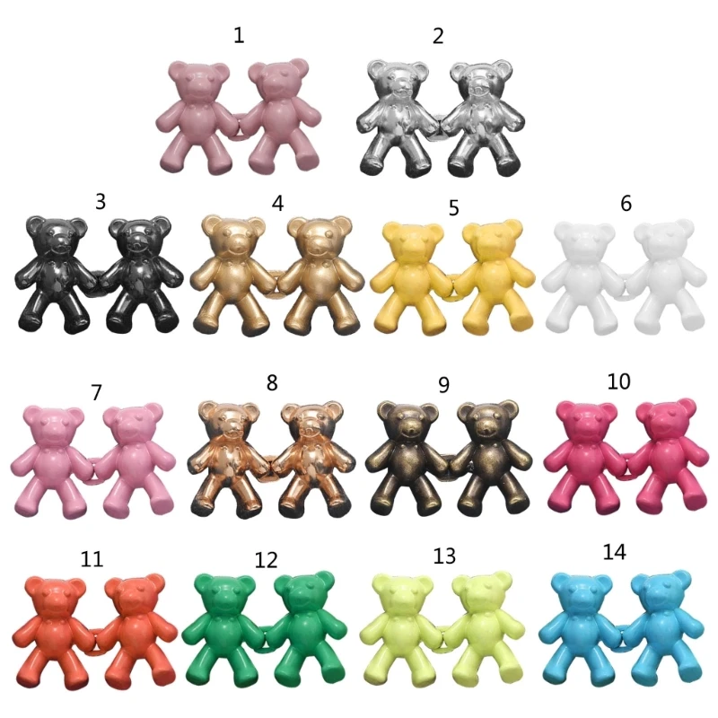 N58F Bear Jeans Buttons Pins No Sewing Jeans Buttons Adjustable Jeans Buttons Make Trousers Tighter for Denims Dresses
N58F Bear Jeans Buttons Pins No Sewing Jeans Buttons Adjustable Jeans Buttons Make Trousers Tighter for Denims Dresses