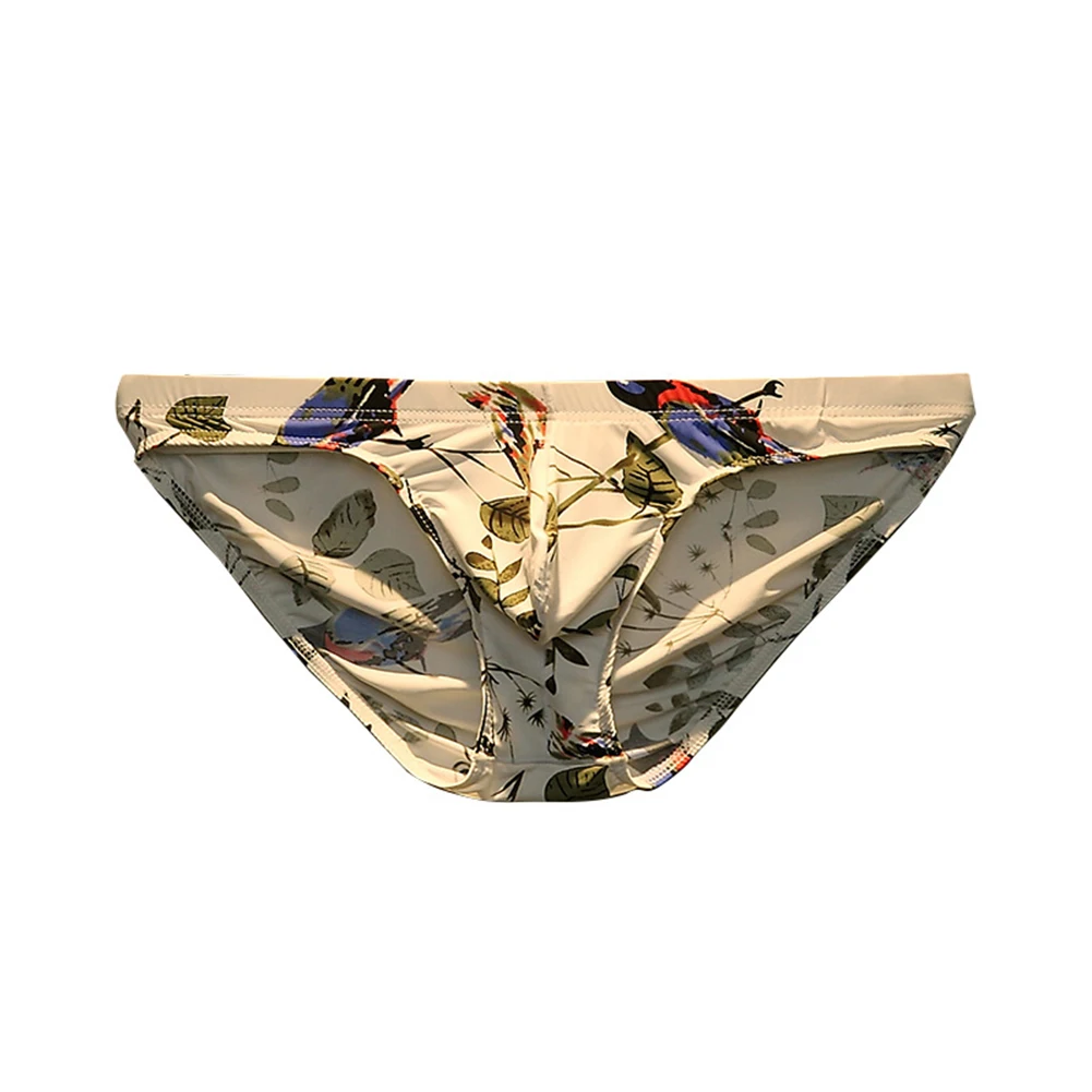 Men Ice Silk Briefs Floral Print Underwear Bulge Pouch Smooth Trunks Elastic Low Rise Underpants Thin Breathable Lingerie
Men Ice Silk Briefs Floral Print Underwear Bulge Pouch Smooth Trunks Elastic Low Rise Underpants Thin Breathable Lingerie