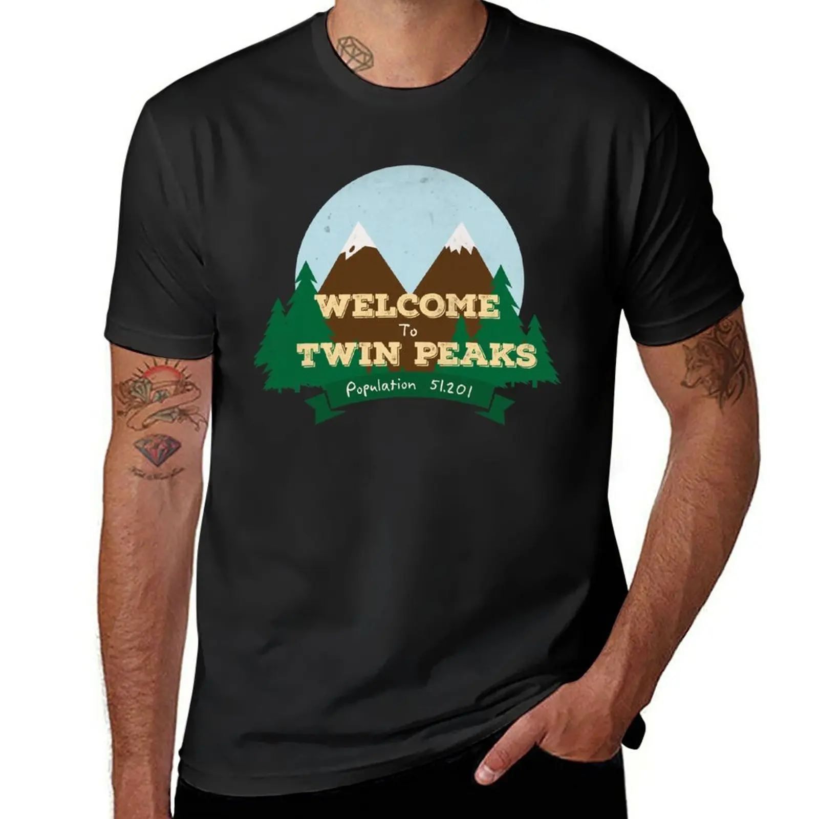 

New The Lazy Way To Welcome First Day Of To Twin Peaks Gifts For Movie Fans T-Shirt Short sleeve sublime t shirt T-shirt men